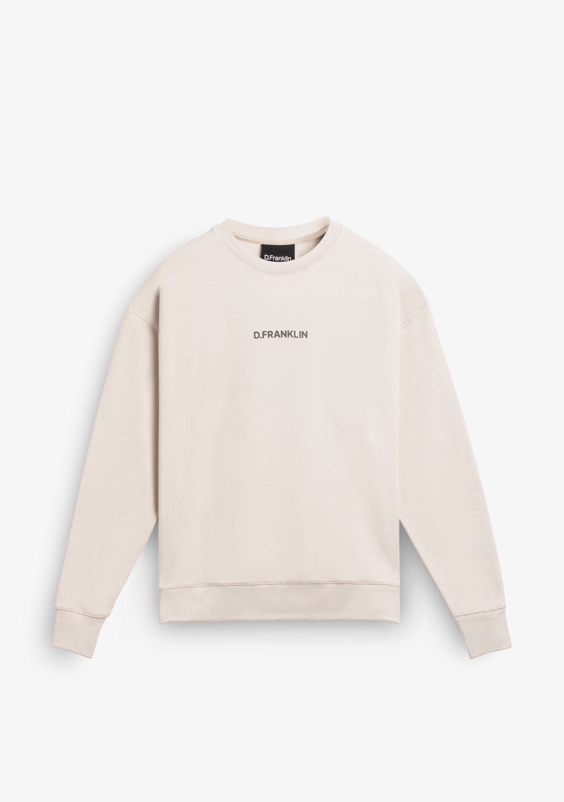 D.franklin Crewneck Binary Oversize Sweatshirt Grey