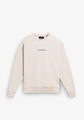 D.franklin Crewneck Binary Oversize Sweatshirt Grey