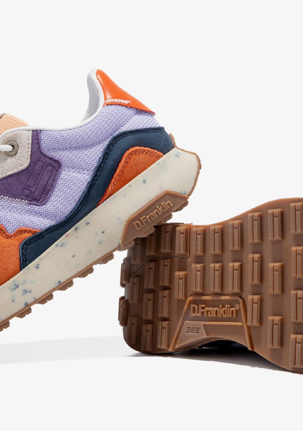 D.franklin Active Flag Patch Purple