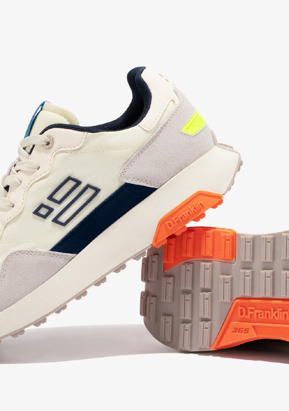 D.franklin Active Flag Patch White / Navy