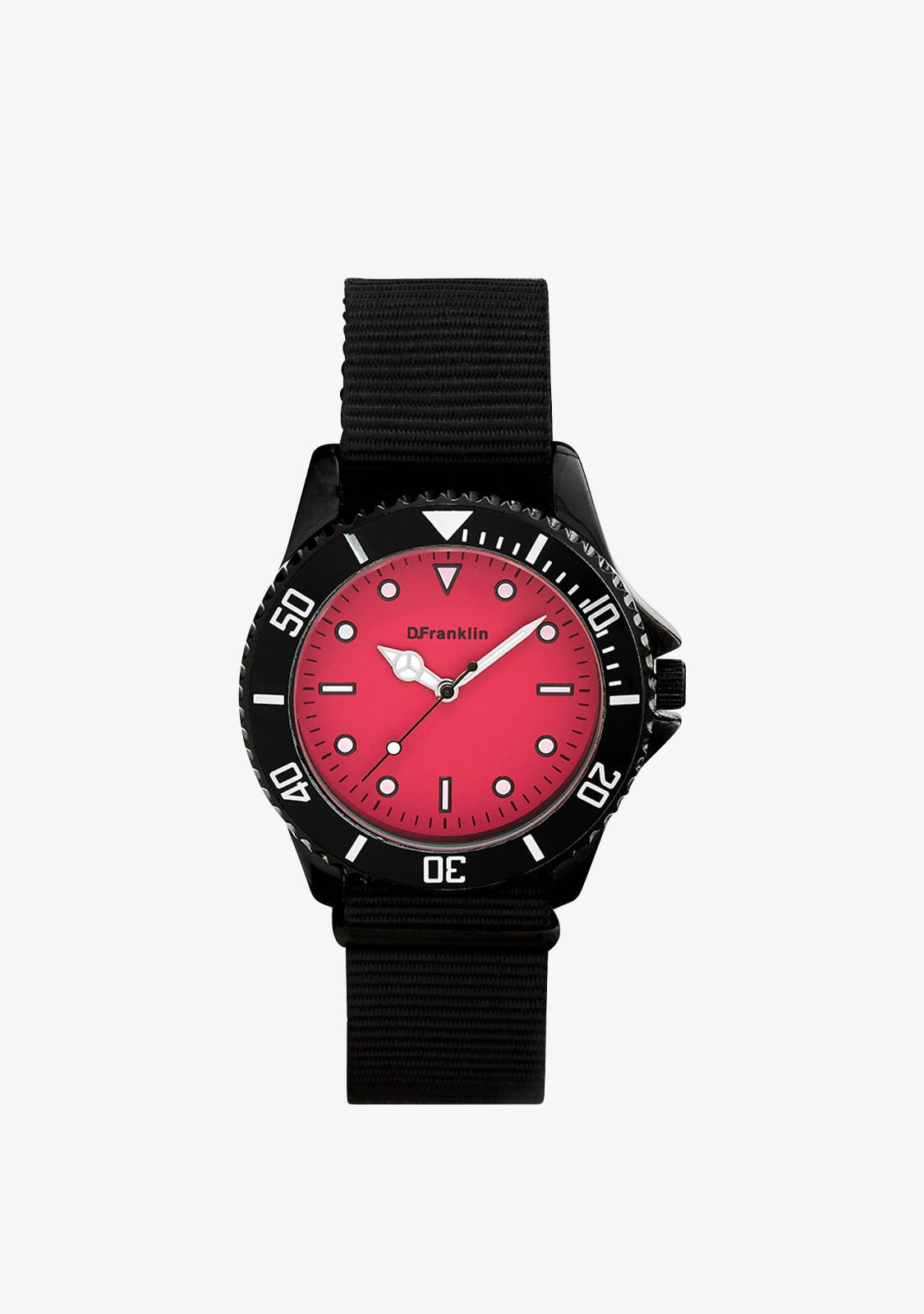 D.franklin Aviator Nylon Black Matte Pink