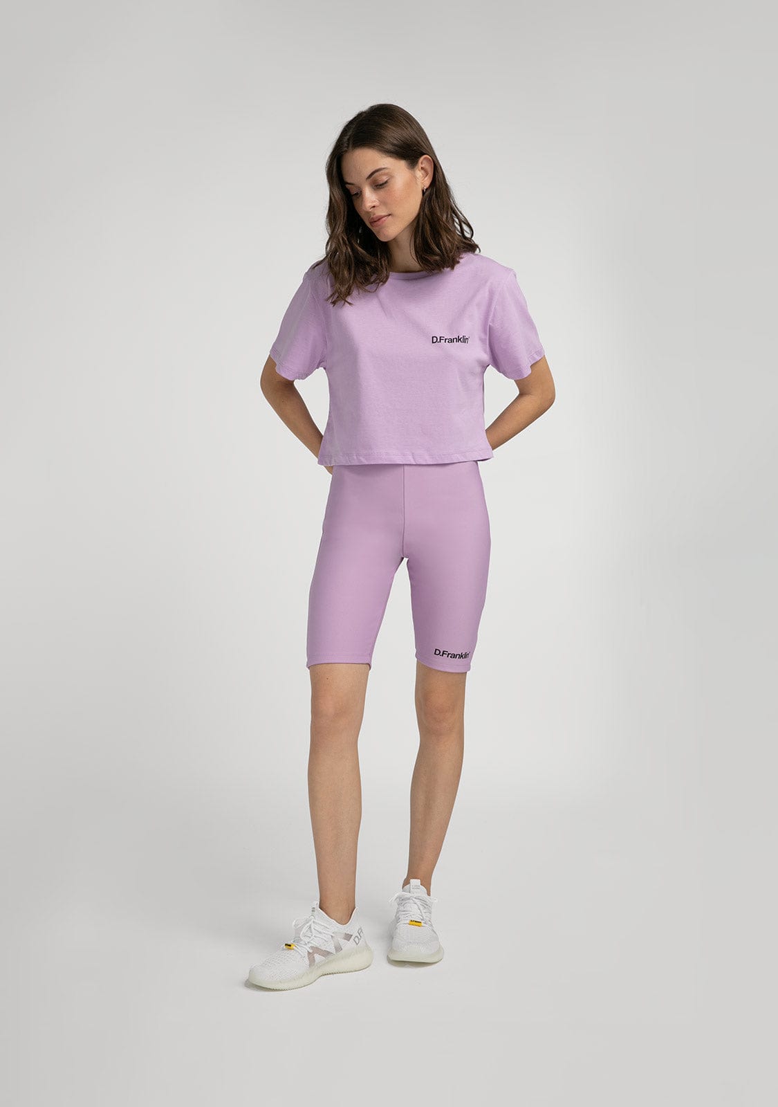 D.franklin Basic Biker Short Lavender