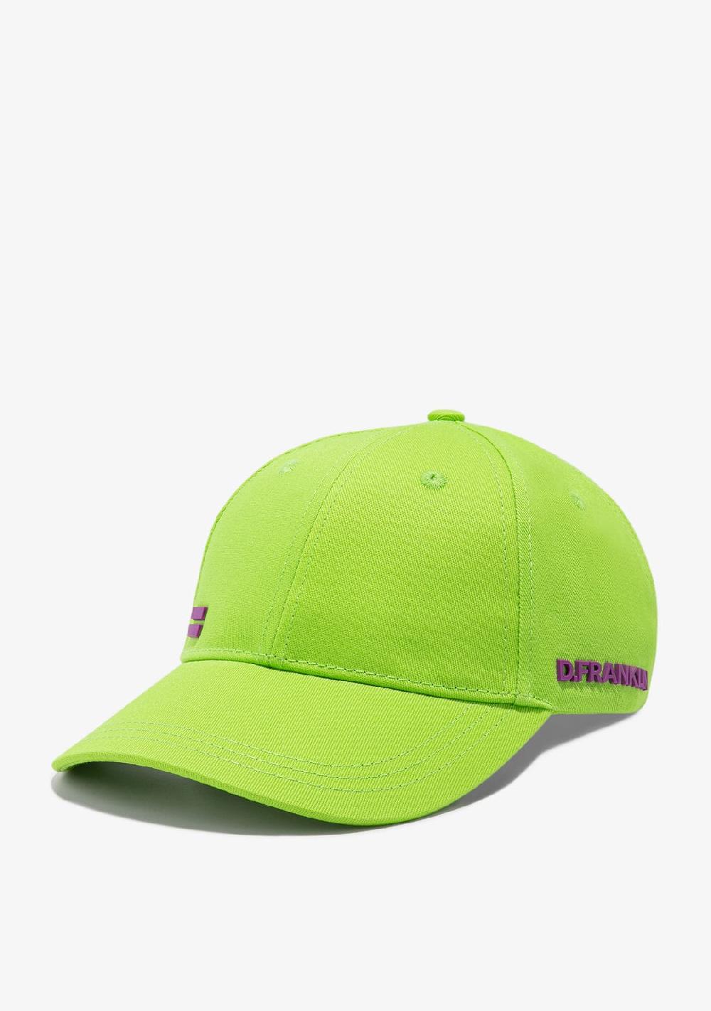 D.franklin Basic Flag Cap Lime / Purple