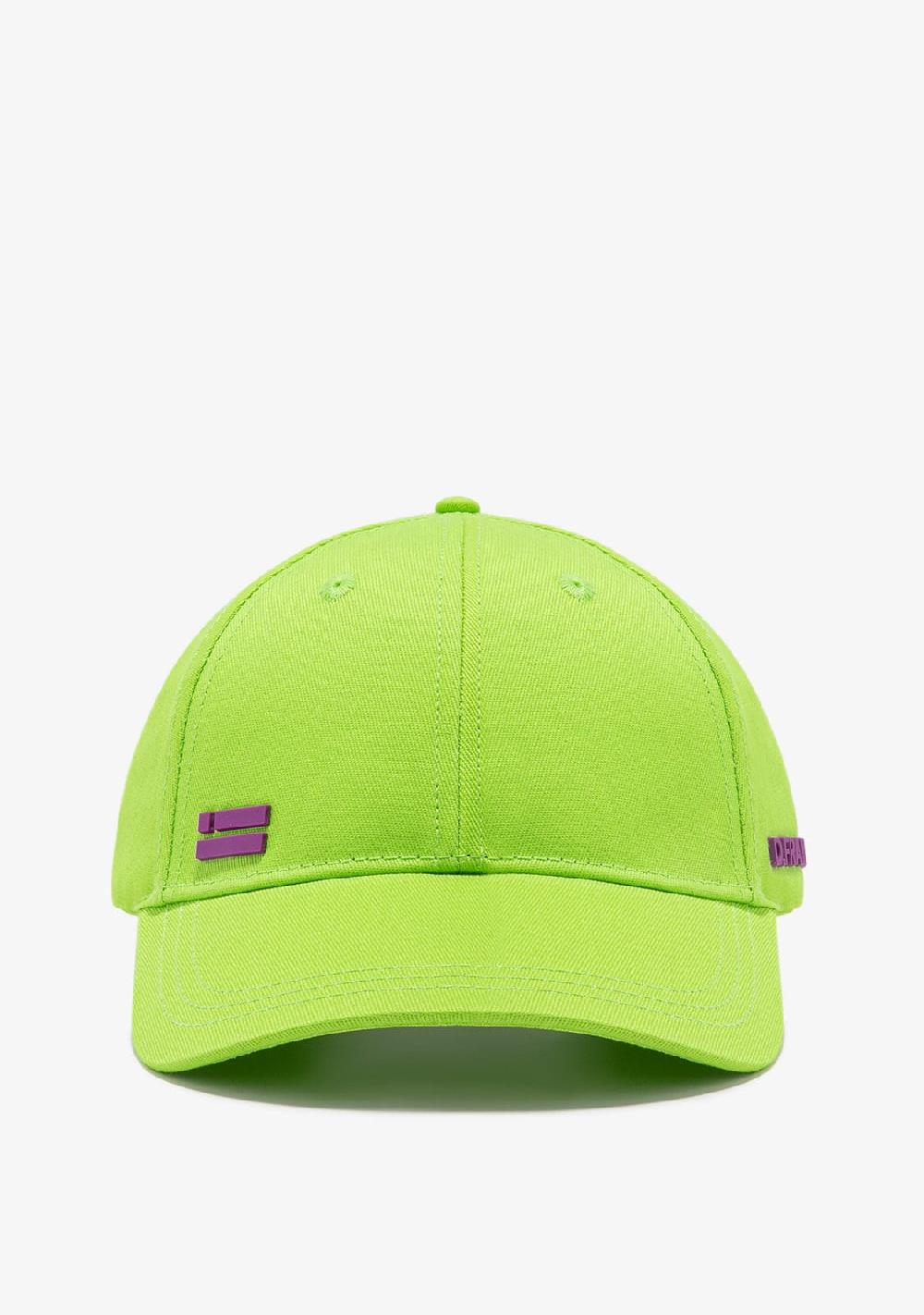 D.franklin Basic Flag Cap Lime / Purple