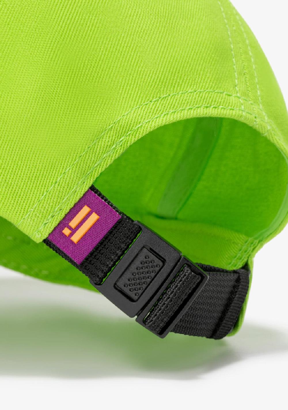 D.franklin Basic Flag Cap Lime / Purple