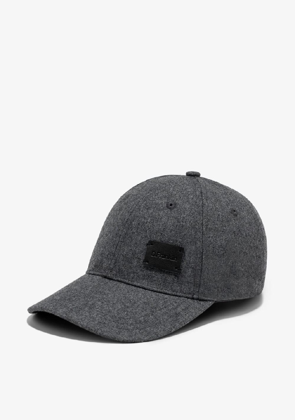 D.franklin Basic Wool Cap Dark Grey