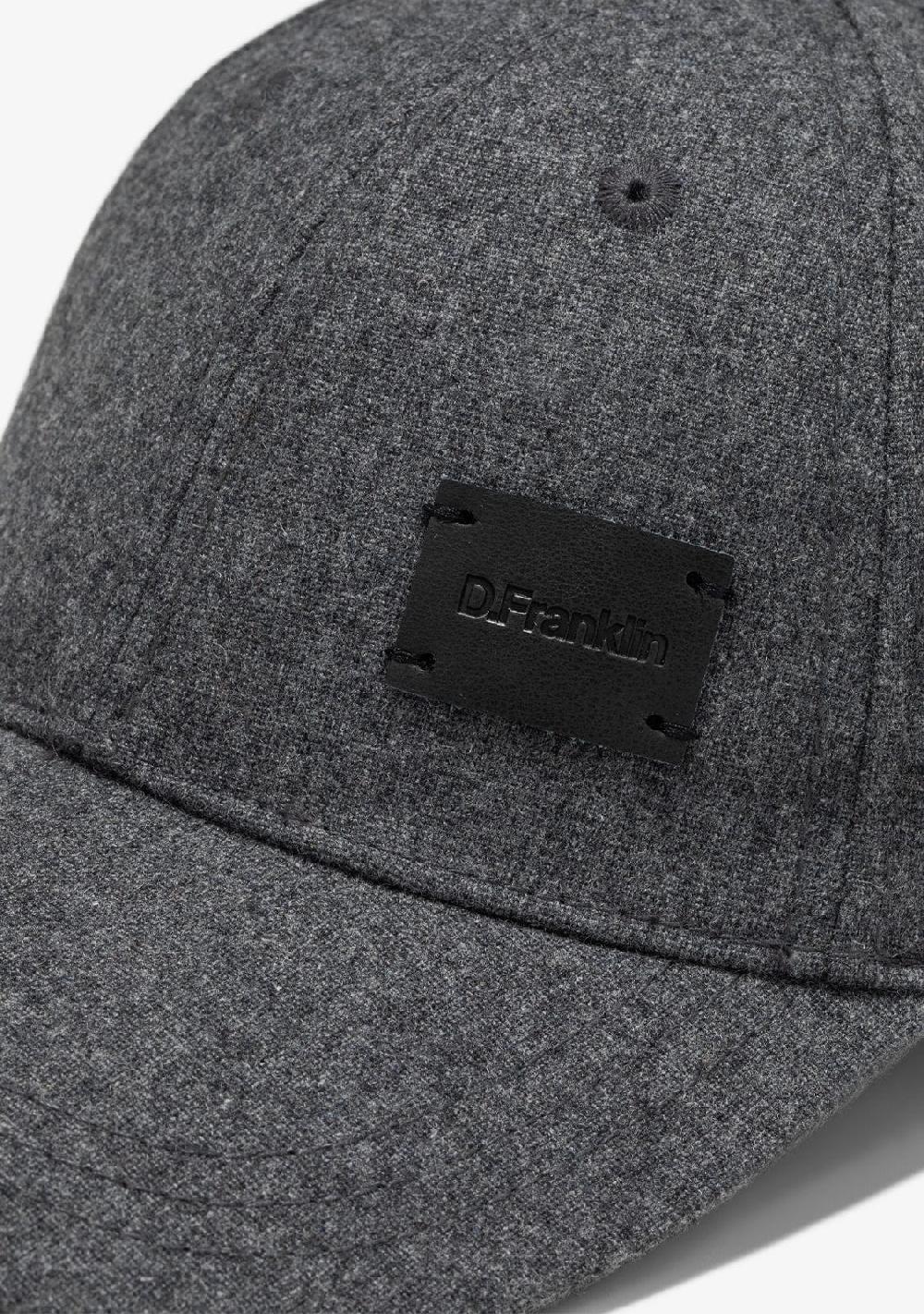 D.franklin Basic Wool Cap Dark Grey