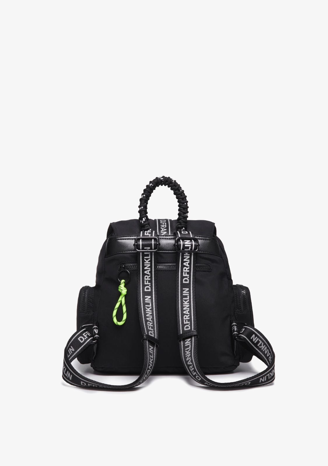 D.franklin Bomb Flap Backpack Black