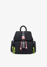 D.franklin Bomb Flap Backpack Black
