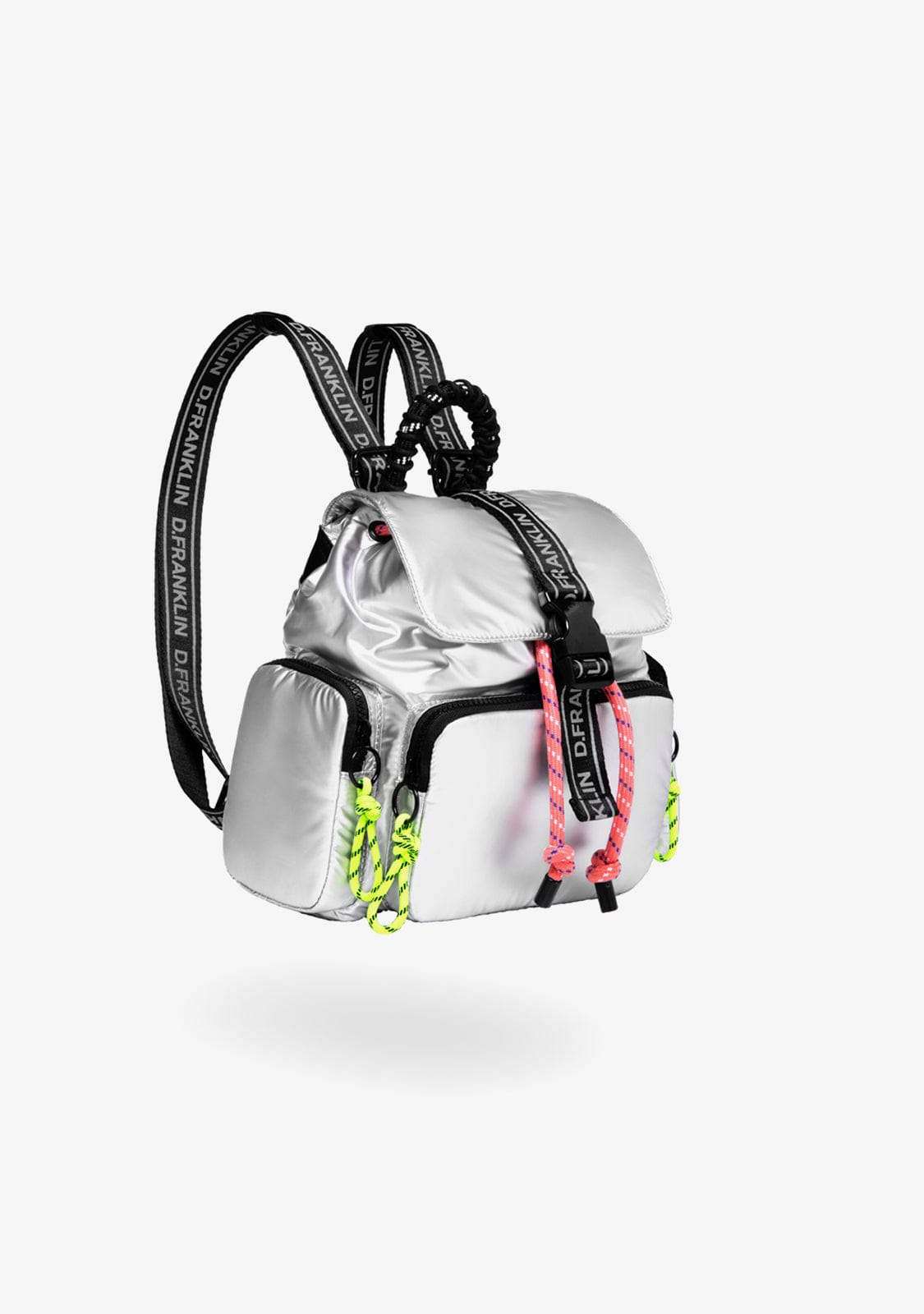 D.franklin Bomb Flap Backpack Silver