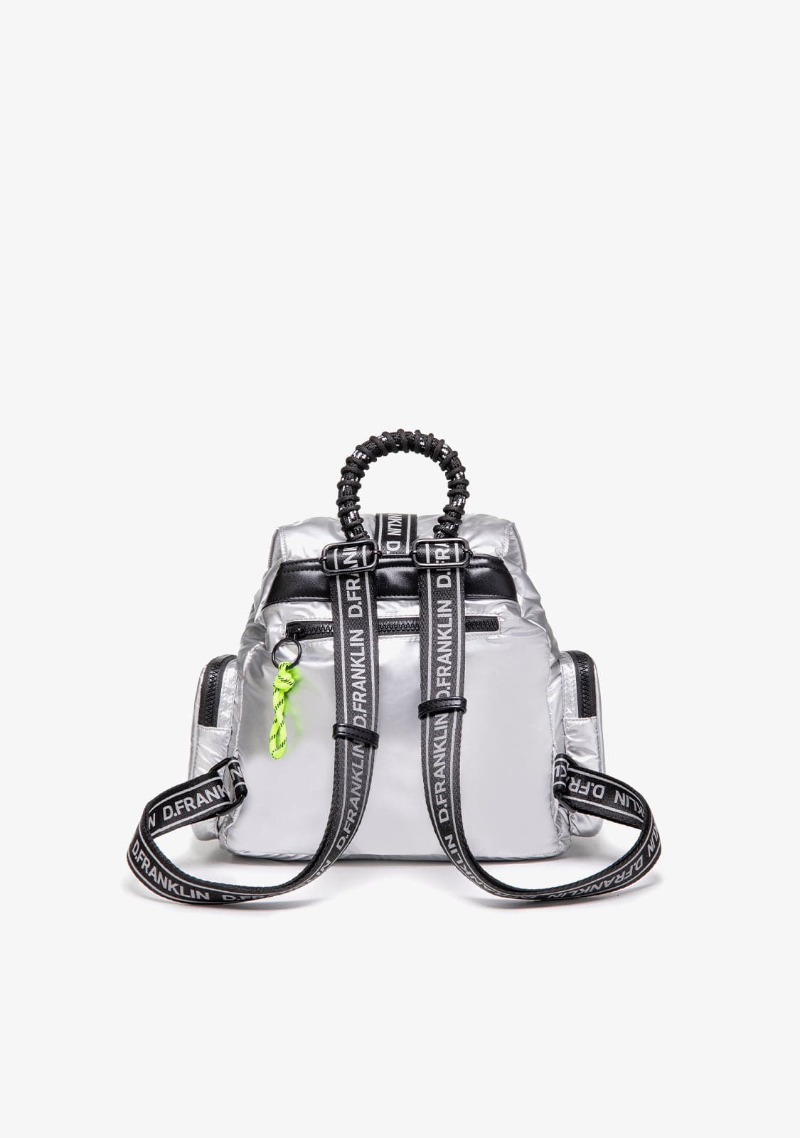 D.franklin Bomb Flap Backpack Silver