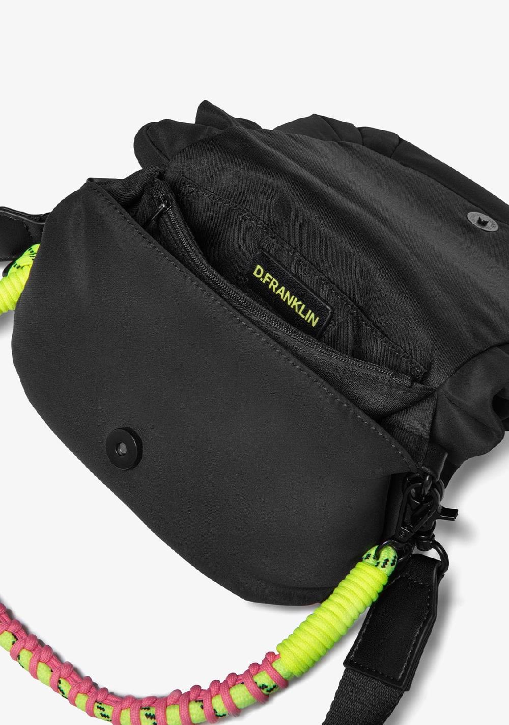 D.franklin Bomb Flap Crossbody Bag Black