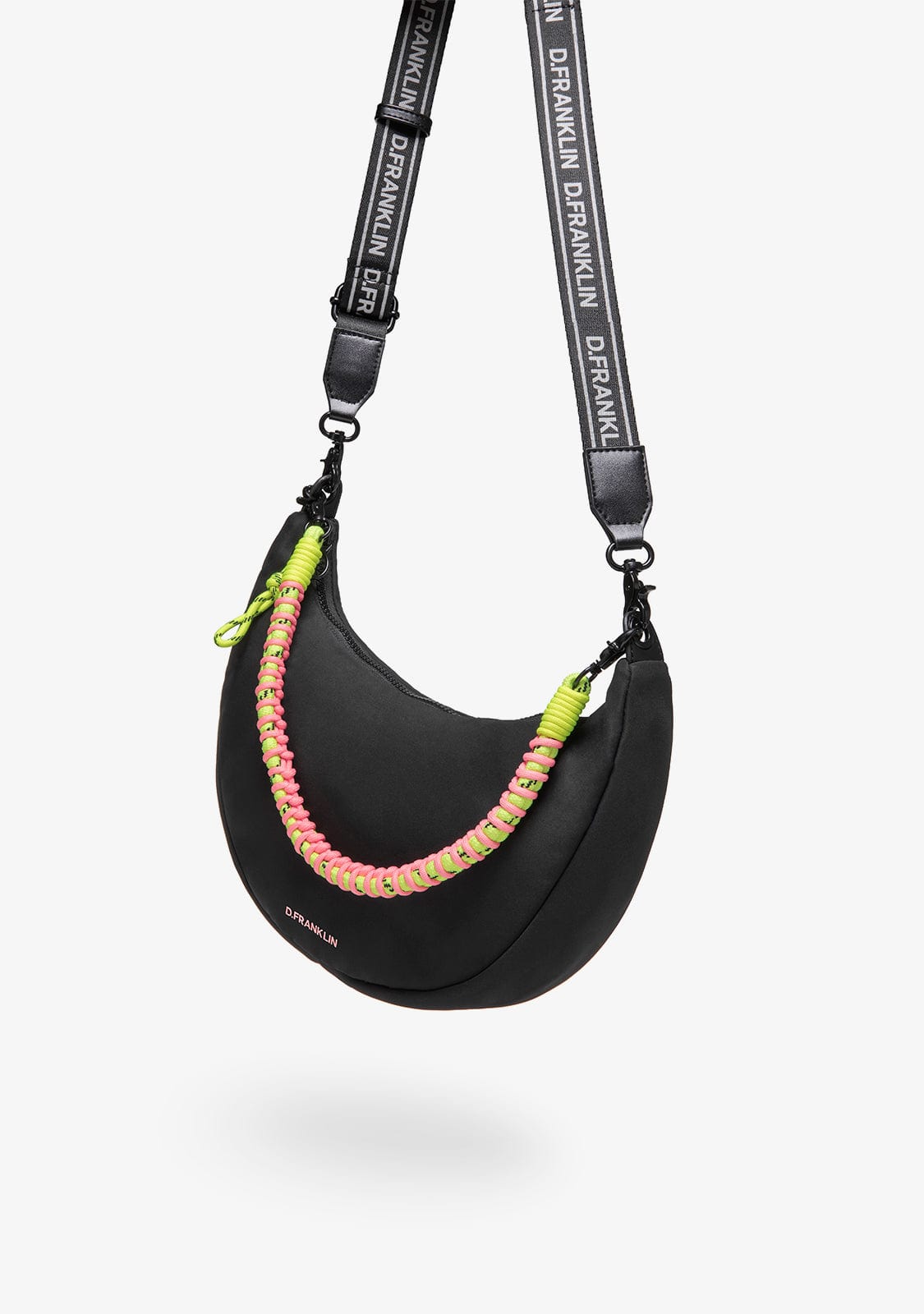 D.franklin Bomb Round Shoulder Bag Black