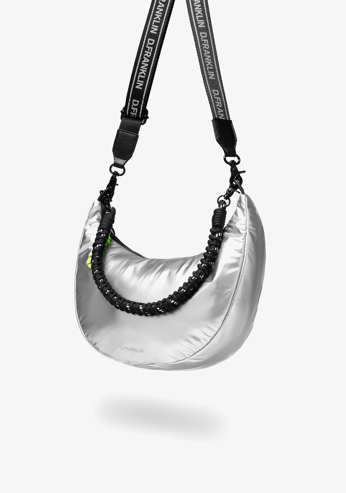 D.franklin Bomb Round Shoulder Bag Silver