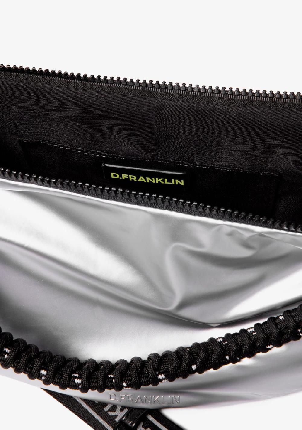 D.franklin Bomb Round Shoulder Bag Silver