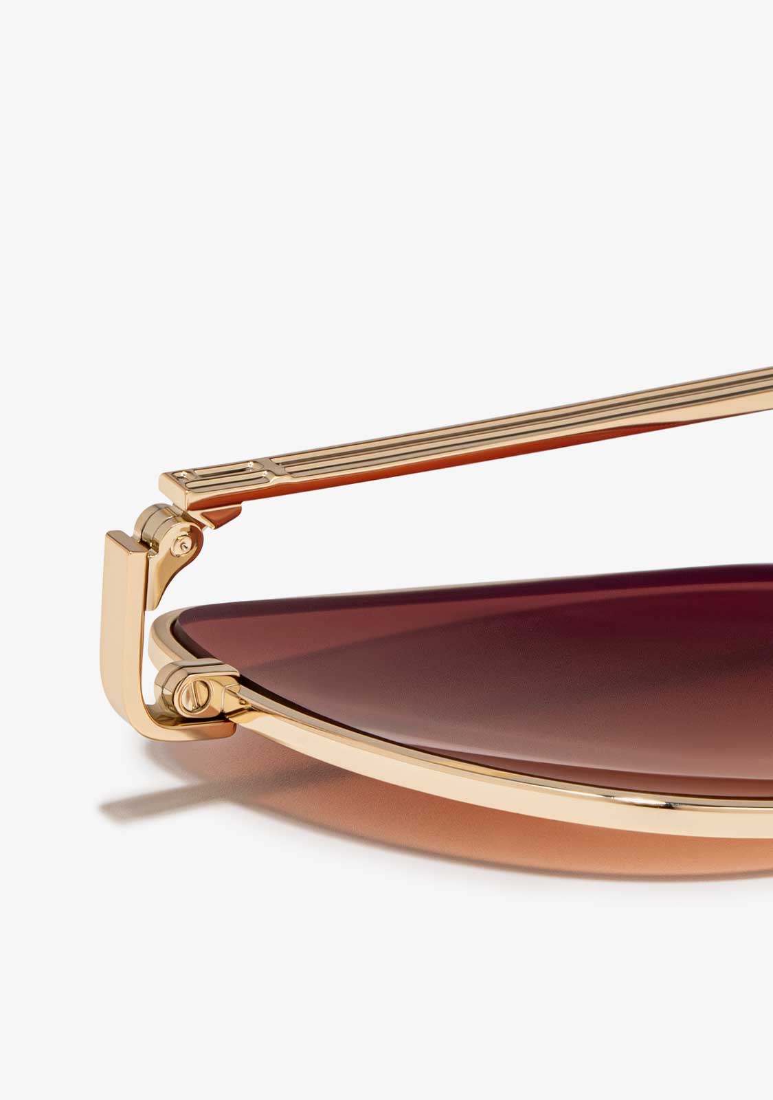 D.franklin Cat-Eye Legacy Gold / Gradient Brown