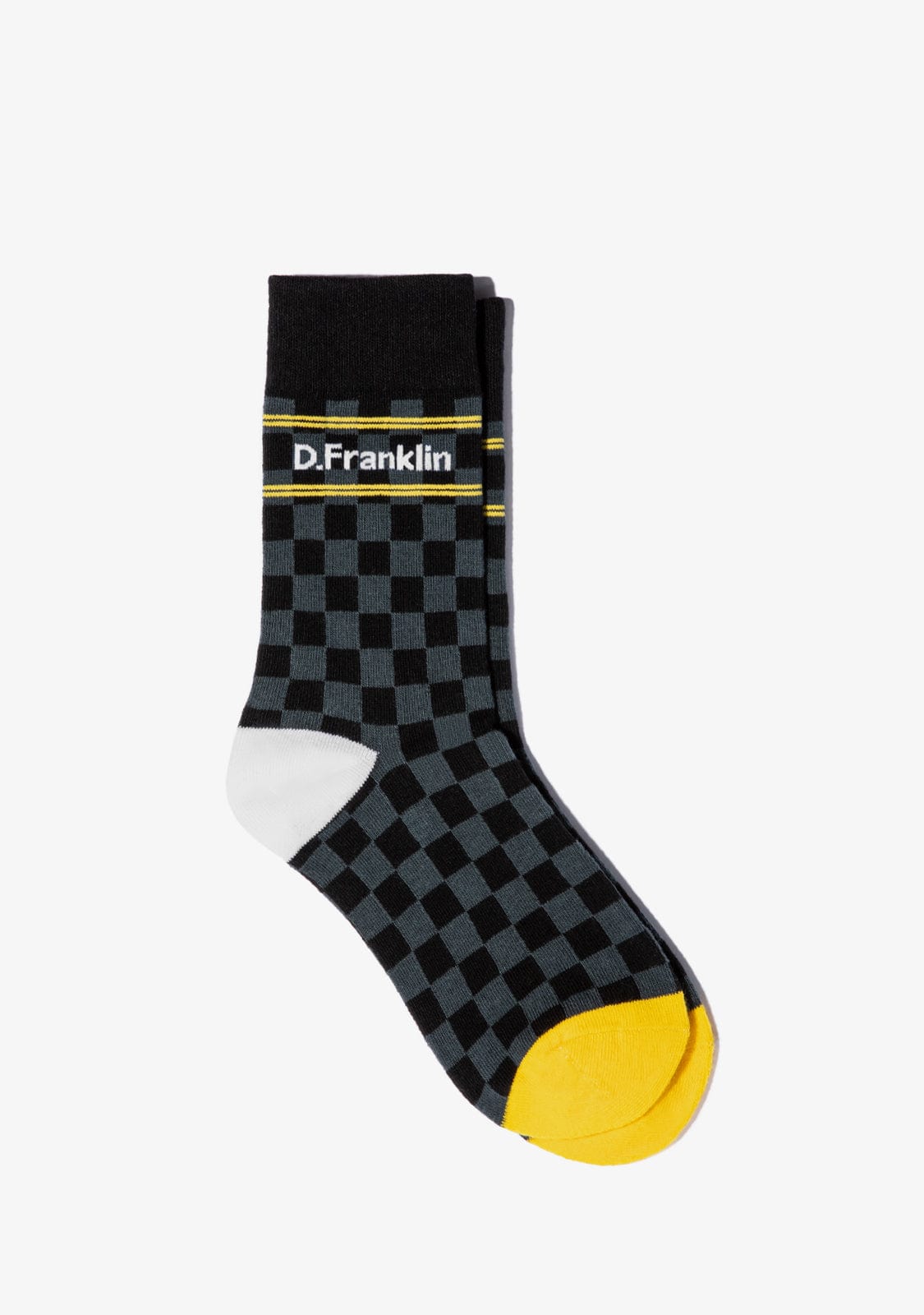 D.franklin Check Socks Black