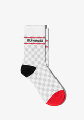 D.franklin Check Socks White