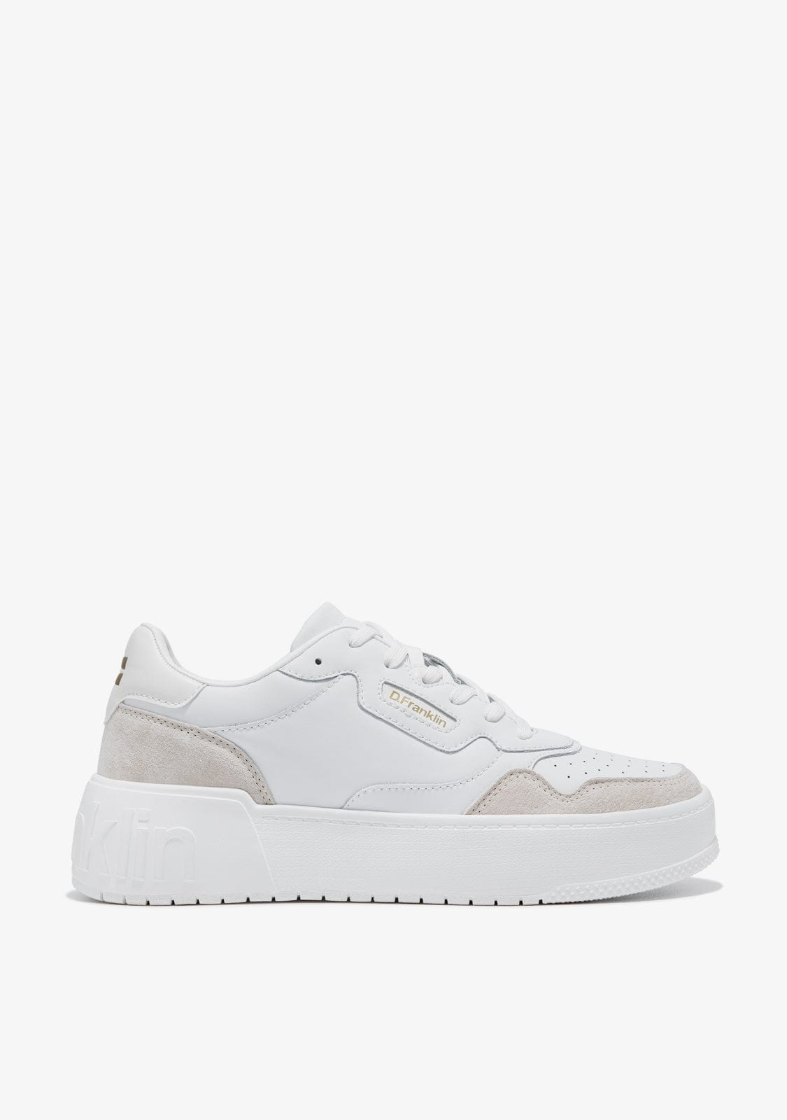 D.franklin Court Basic Leather White / White