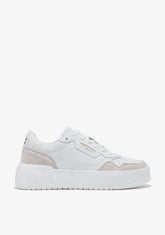 D.franklin Court Basic Leather White / White
