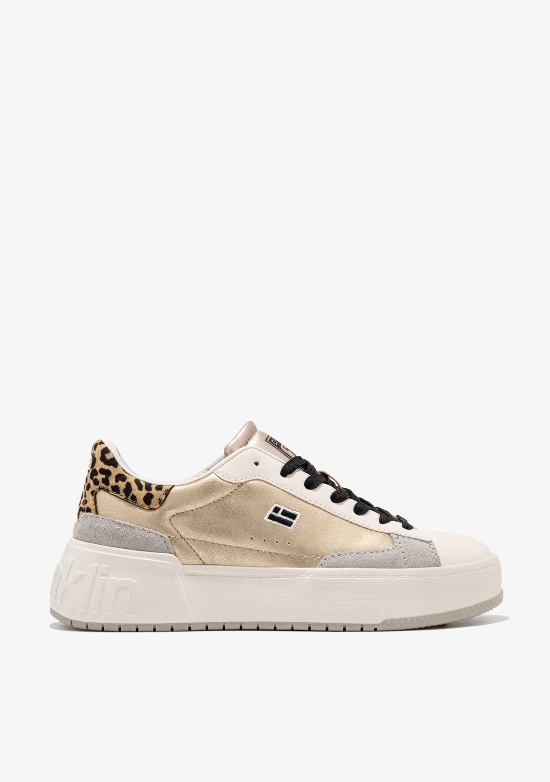 D.franklin Court Basket Gold / Leopard