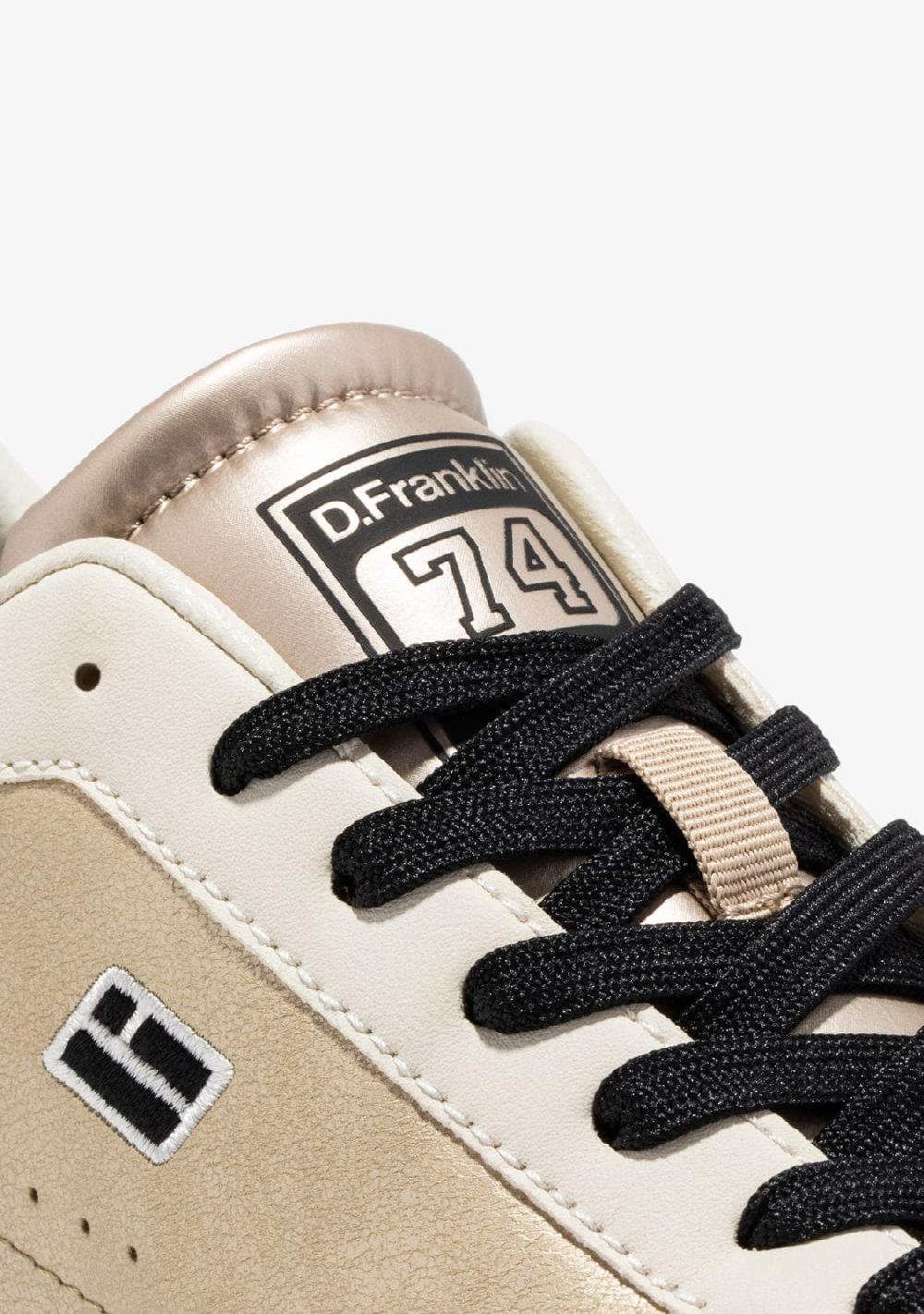 D.franklin Court Basket Gold / Leopard