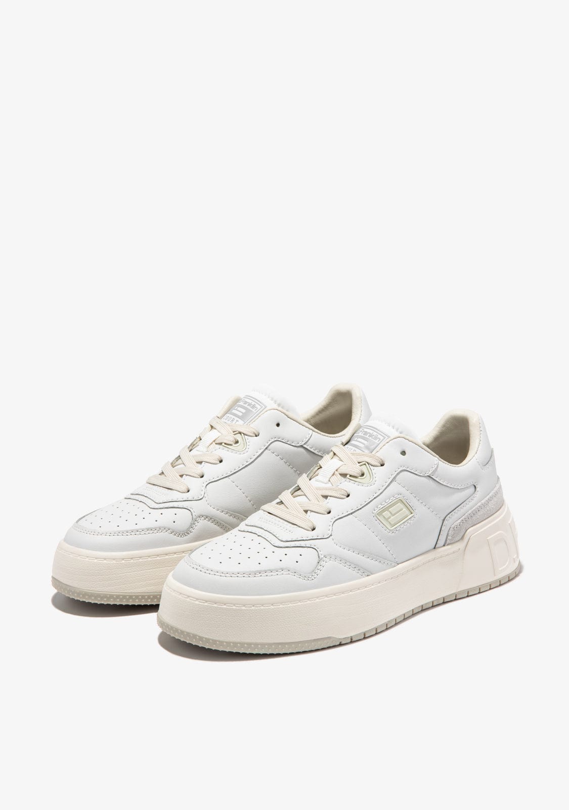 D.franklin Court Tennis Basic Leather White