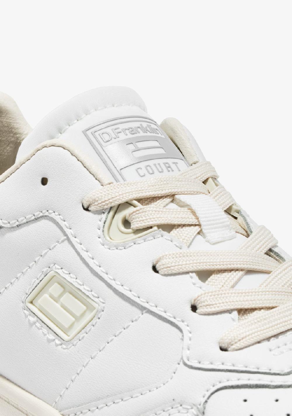 D.franklin Court Tennis Basic Leather White