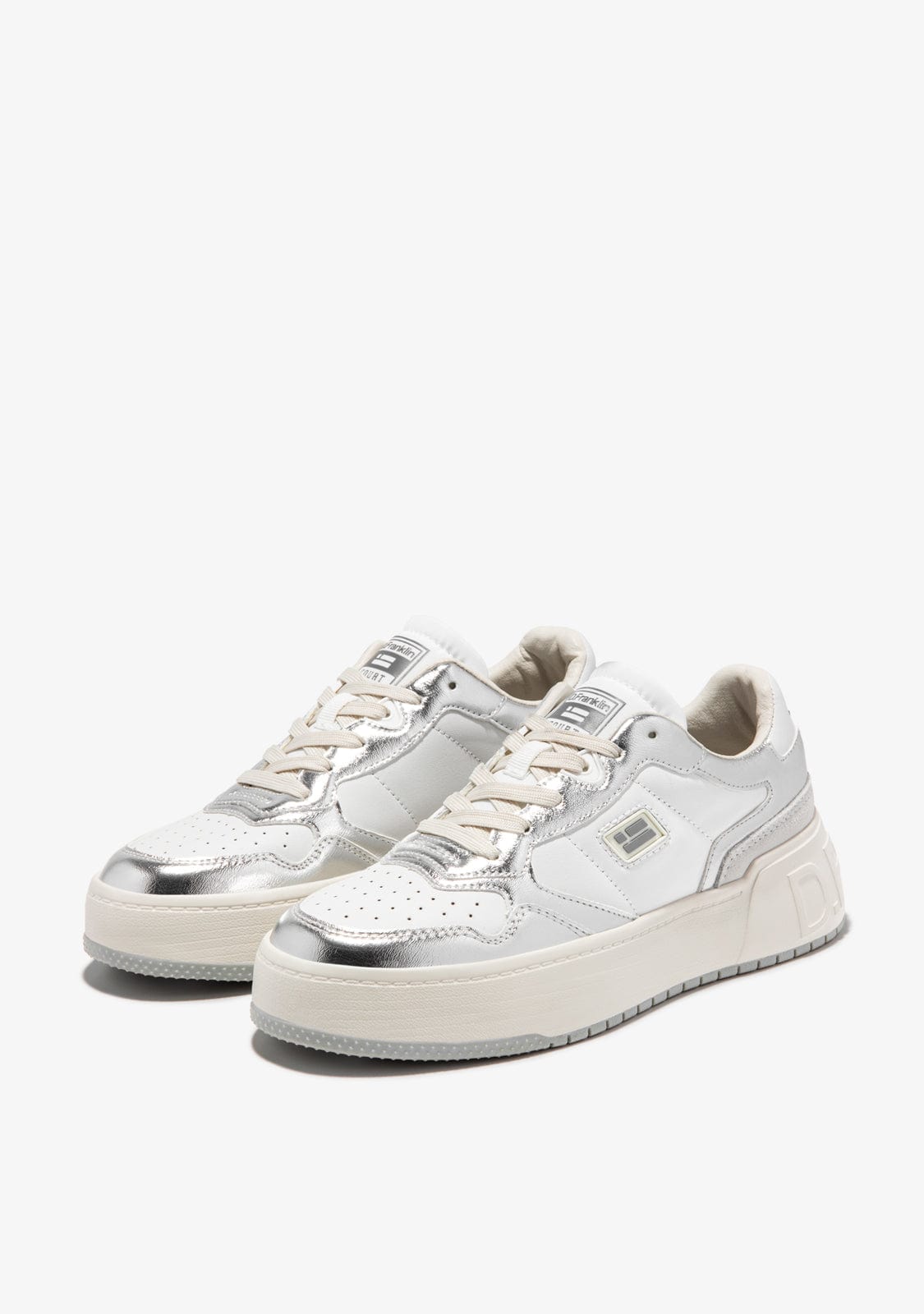 D.franklin Court Tennis Basic White / Silver