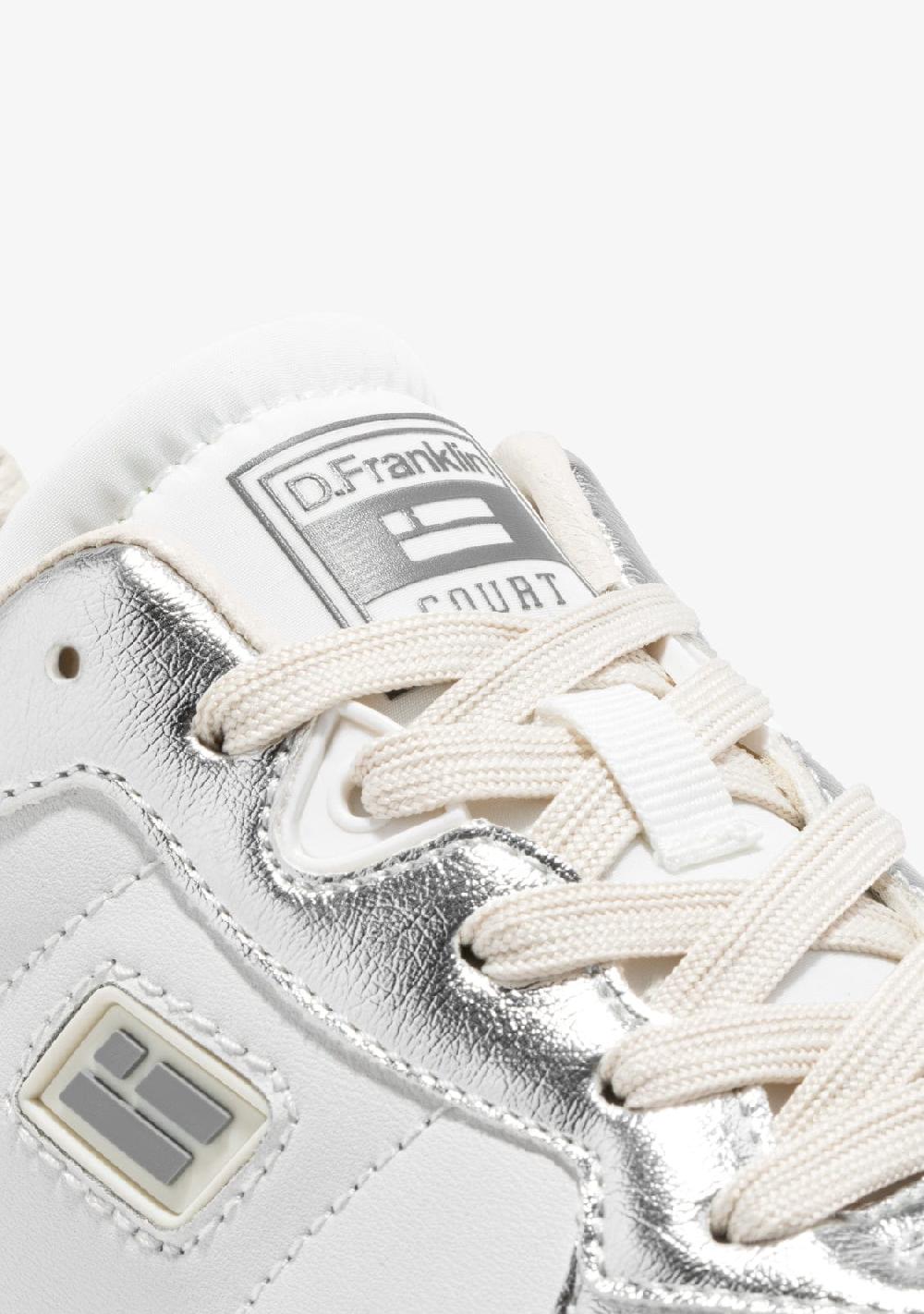 D.franklin Court Tennis Basic White / Silver