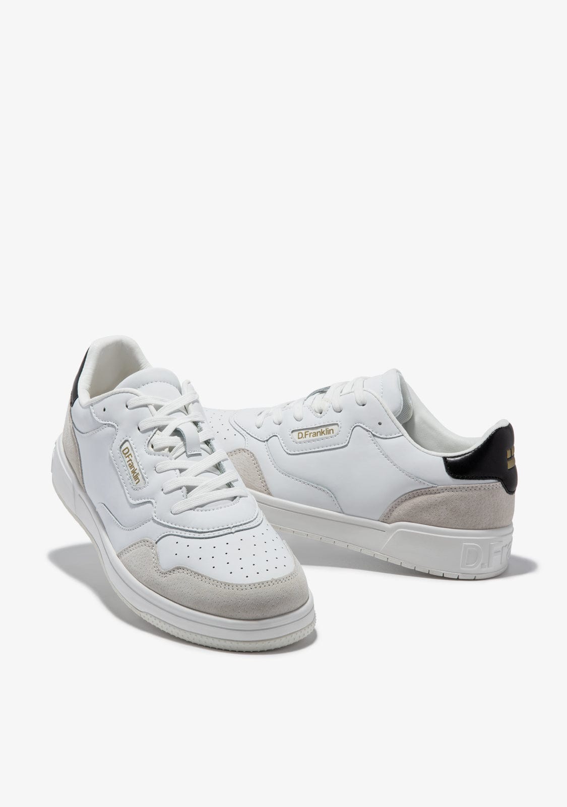 D.franklin Court V2 Basic Leather White / Black