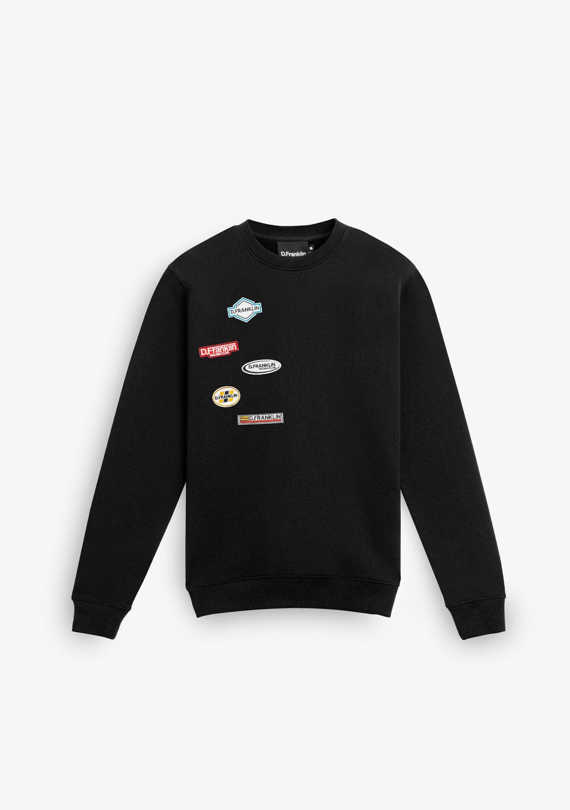D.franklin Crewneck Racing Club Sweatshirt Black
