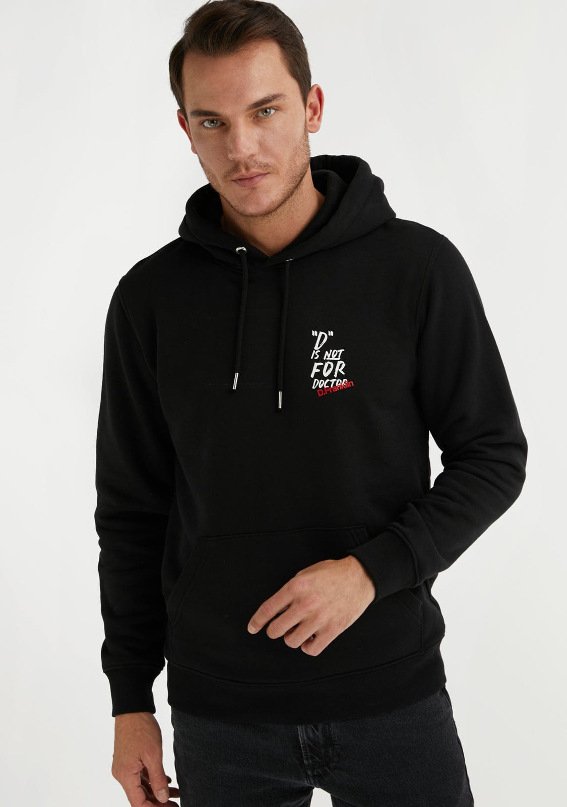 D.franklin D Is Not For Doctor Hoodie Black