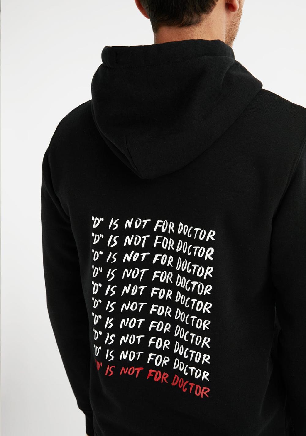 D.franklin D Is Not For Doctor Hoodie Black