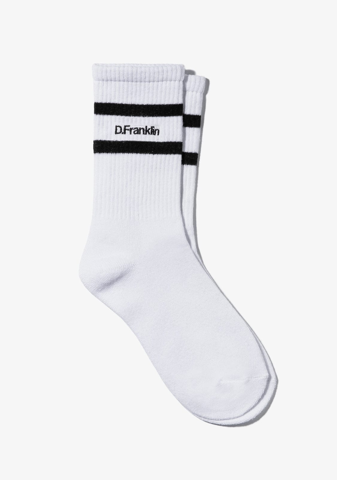 D.franklin DF 2 Stripes Socks White