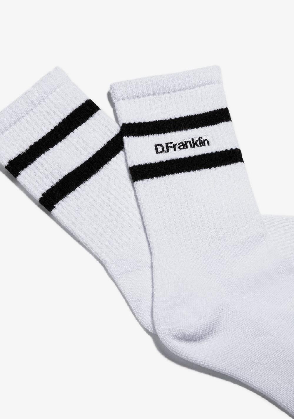 D.franklin DF 2 Stripes Socks White