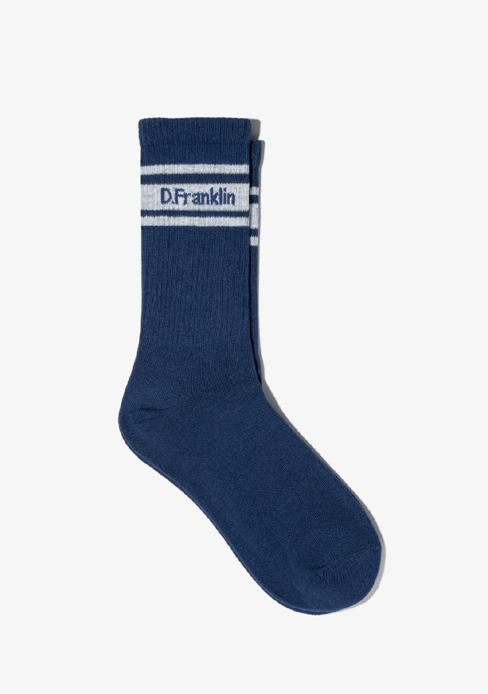 D.franklin DF 3 Stripes Socks Blue