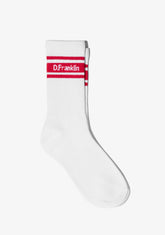 D.franklin DF 3 Stripes Socks White