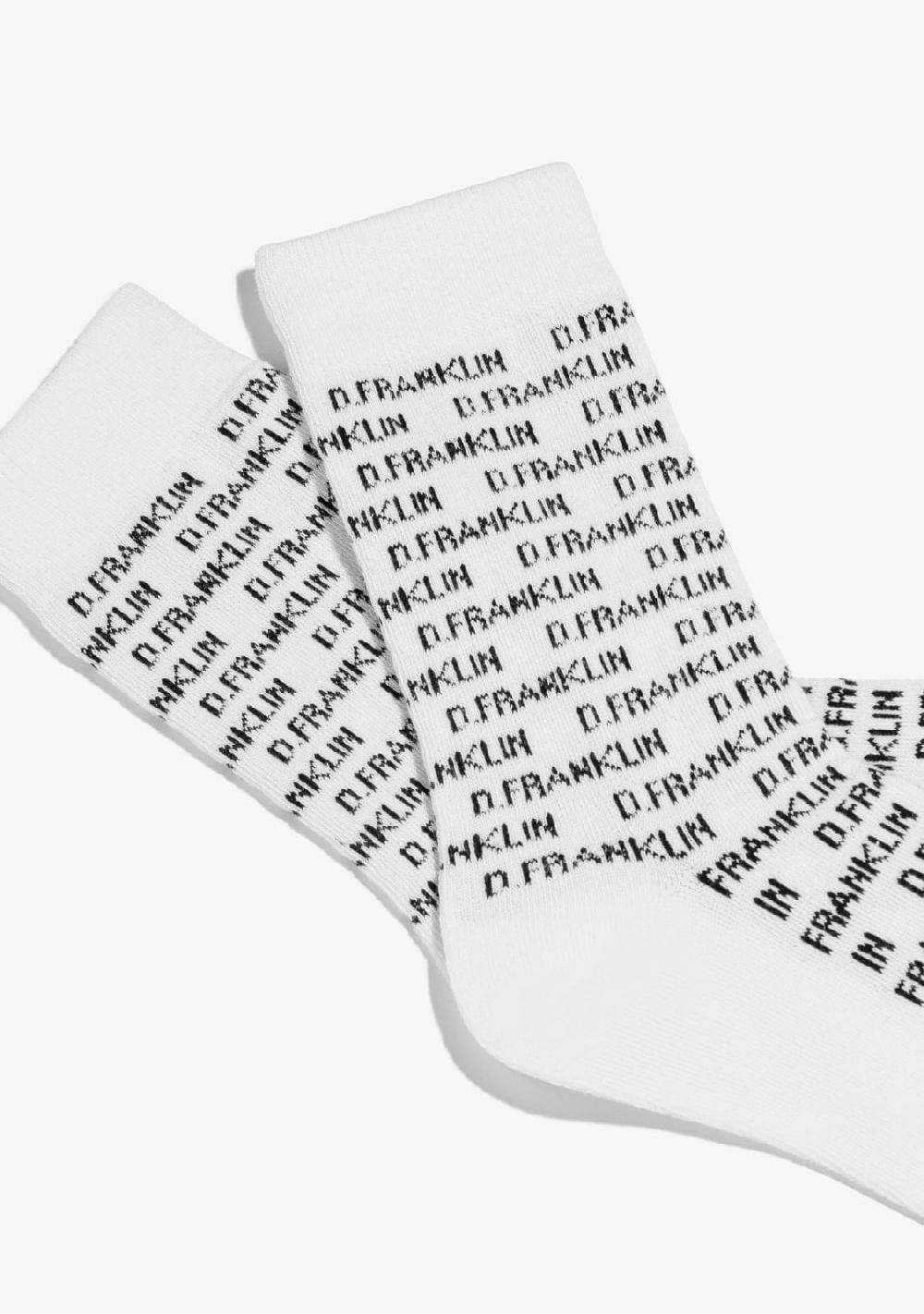 D.franklin DF Capital Socks White
