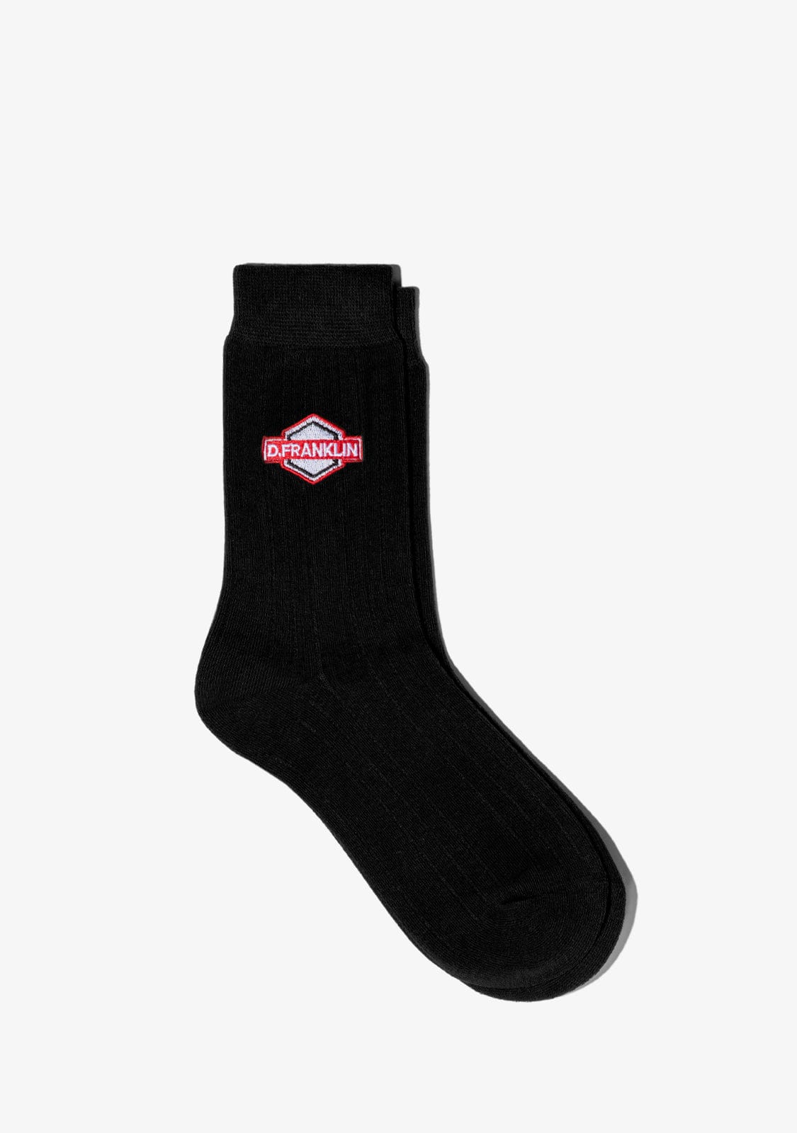 D.franklin DF Patch Socks Black