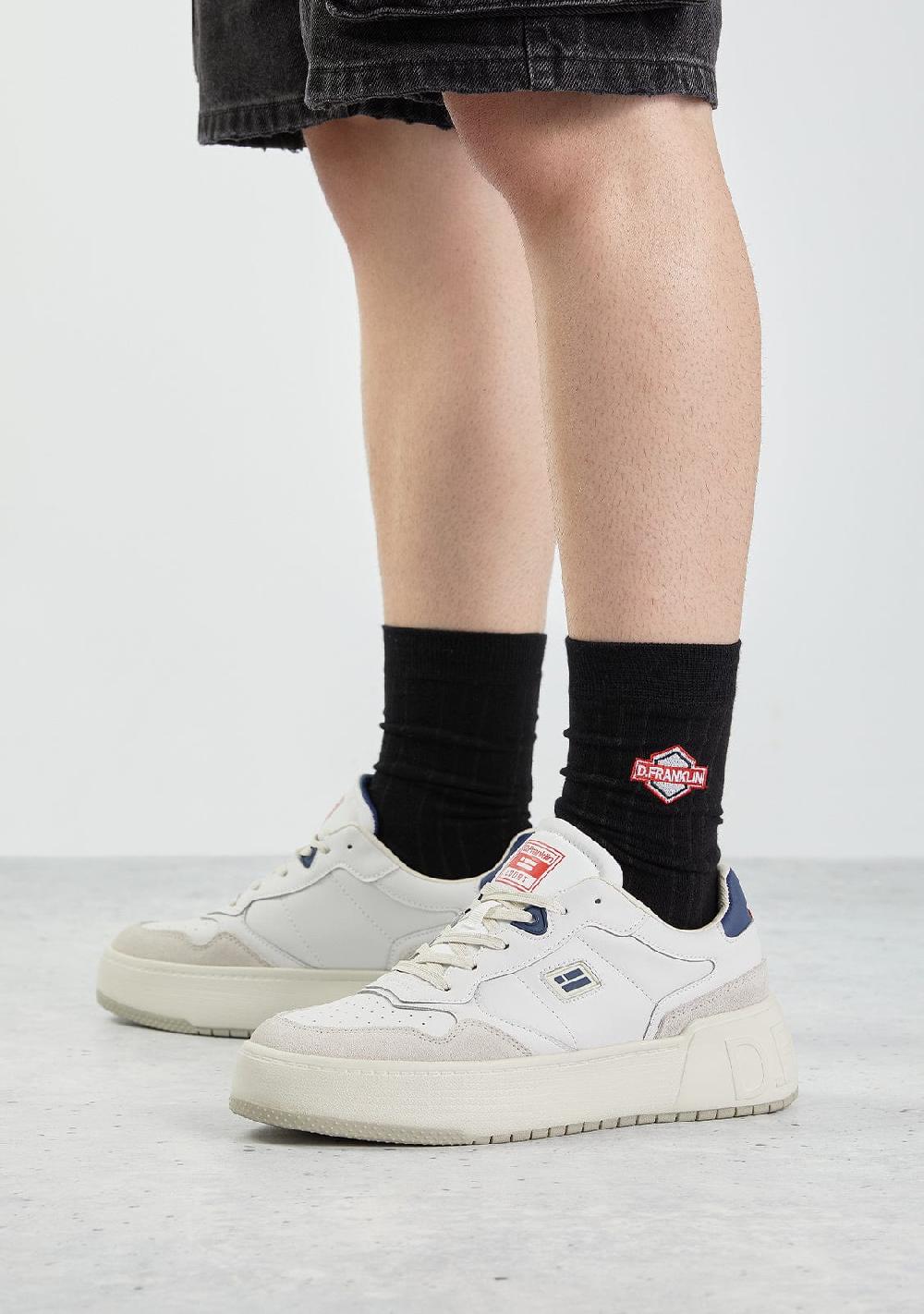 D.franklin DF Patch Socks Black