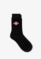 D.franklin DF Patch Socks Black