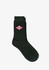 D.franklin DF Patch Socks Green