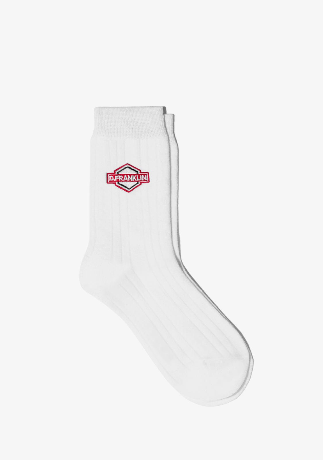 D.franklin DF Patch Socks White