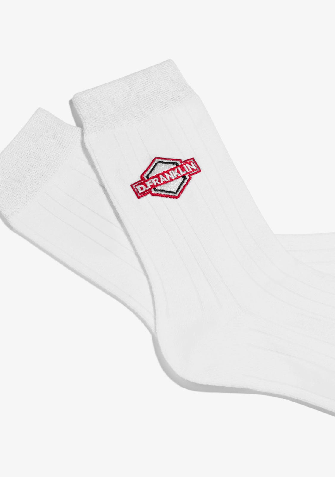 D.franklin DF Patch Socks White