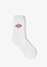 D.franklin DF Patch Socks White