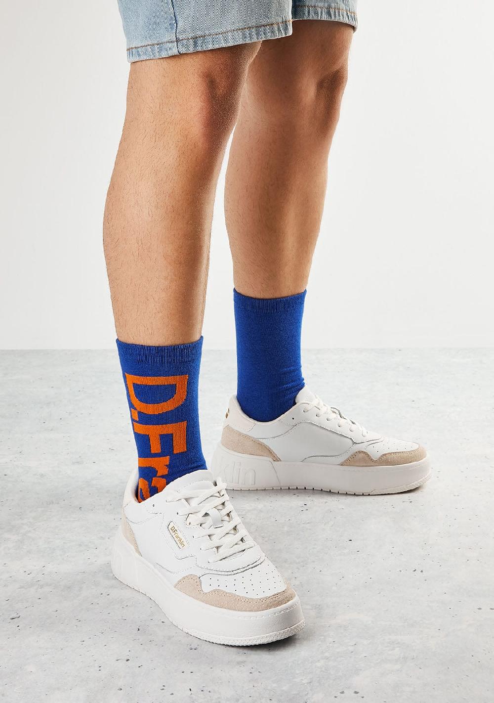 D.franklin DF Socks Blue / Orange