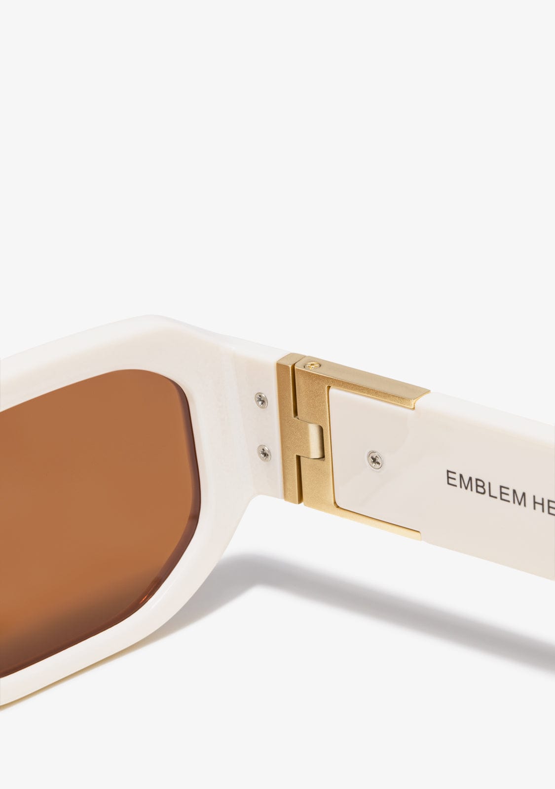 D.franklin Emblem HEX White Ivory / Brown