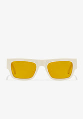 D.franklin Emblem SQ White Ivory / Yellow
