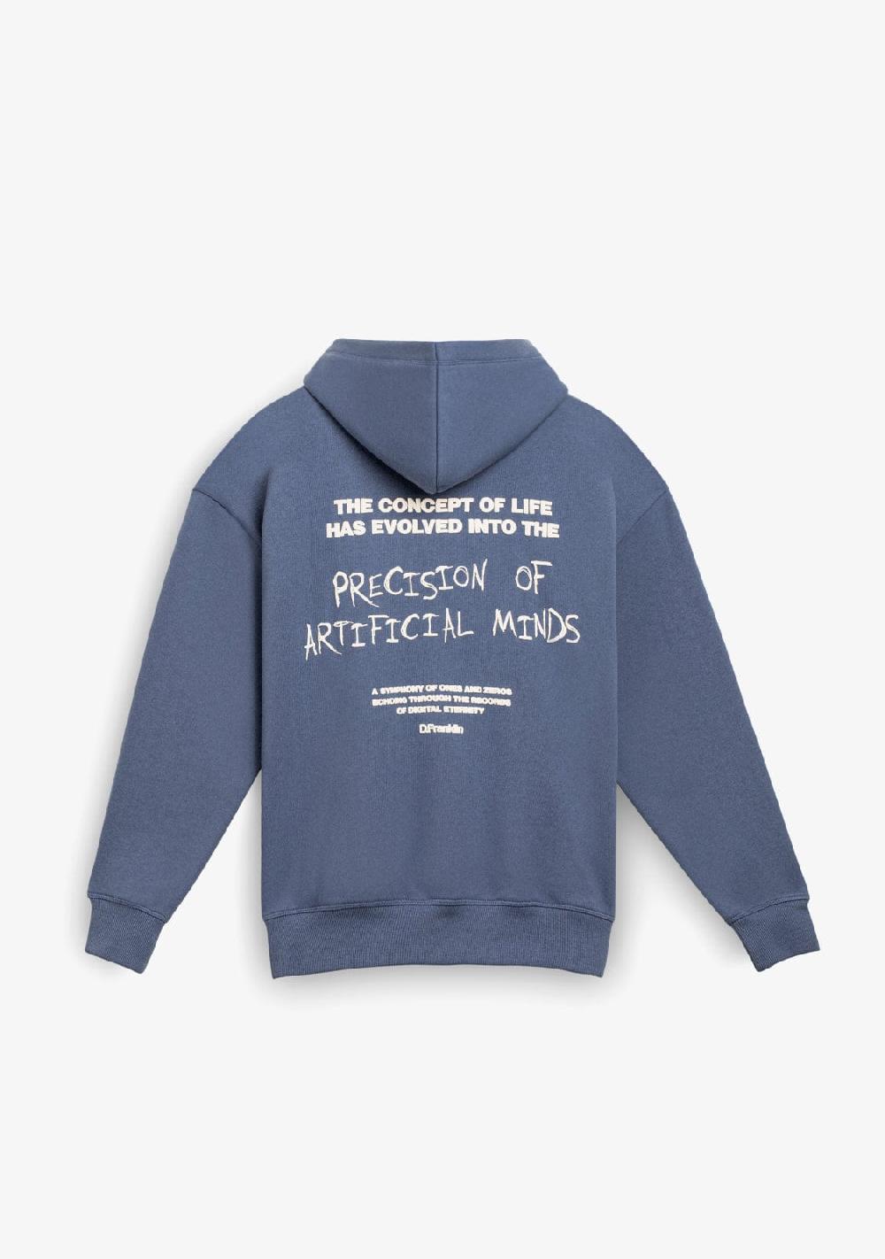 D.franklin Eternity Oversize Hoodie Blue